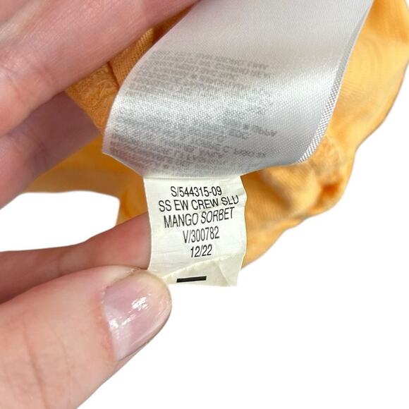 Old Navy Mango Sorbet Cotton Short Sleeve Everywear Crewneck Tee Womens Large - Picture 4 of 5